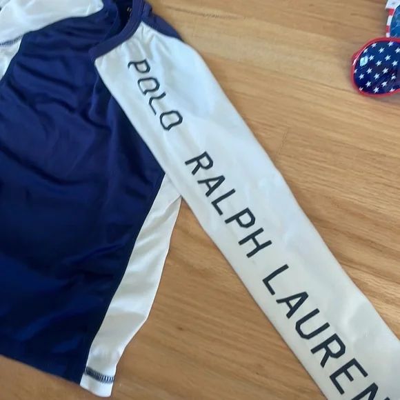 4 pcs Polo USA themed all american toddler swim bundle & sunglasses, size: 4T - Picture 5 of 17